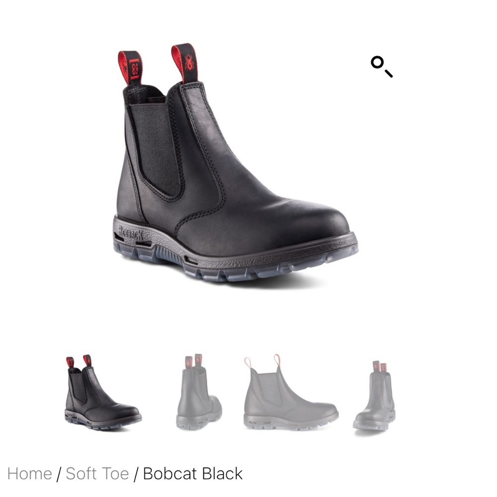 NWT Men’s Redback Bobcat Boot | Size 8 (USA) | Black Leather